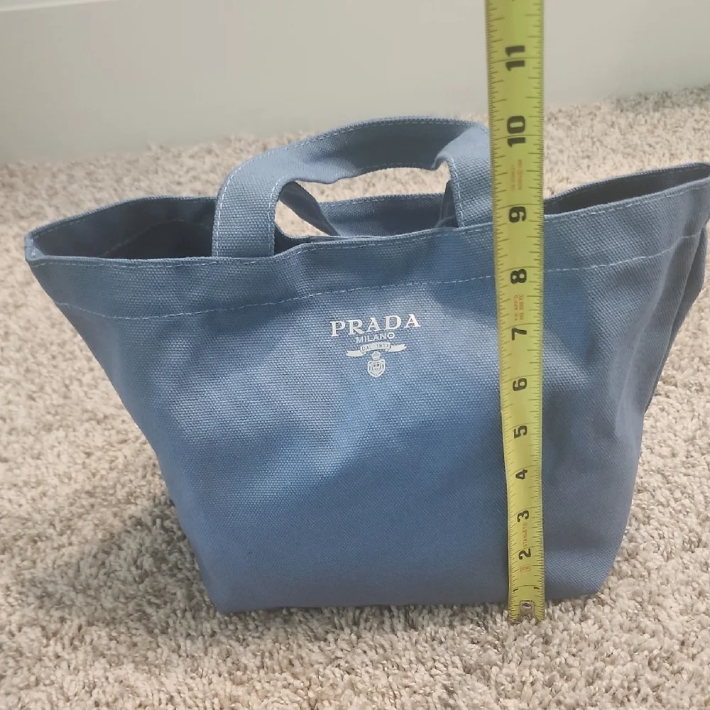 Prada Navy Canvas Handbag - Picture 5 of 11
